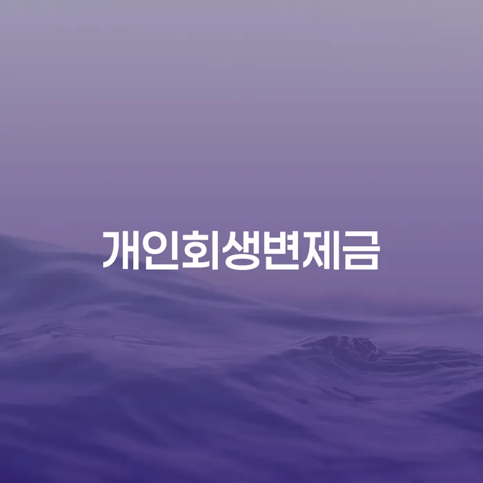 저금리서민대출 연체 시 개인회생 해결하기