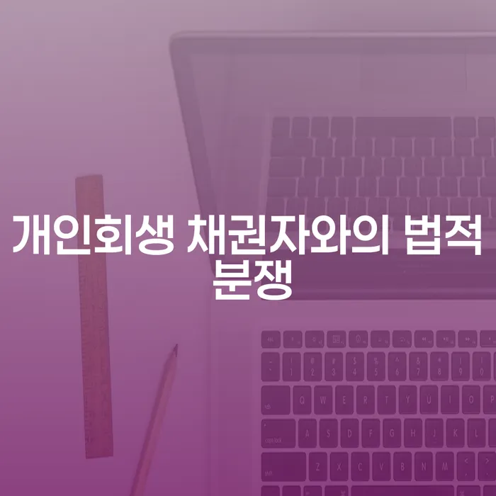 개인회생 채권자와의 법적 분쟁, 어떻게 해결할 수 있을까요?